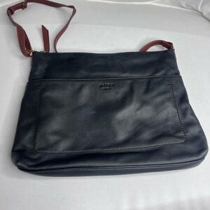 Margot Black leather Crossbody Bag